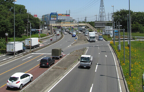 京都のライン工事業者ができる一般国道（歩道）工事